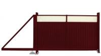Ворота отк. Estet Plus 2,0х3,5 GrandLine ГрандЛай (RAL 3005/1014)